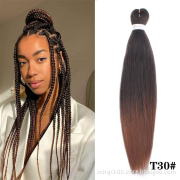 Synthetic Pre-stretched Braiding Hair Perm Yaki Braid Hair Bulk Jumbo Pre Stretched Braiding Hair Expression for Women